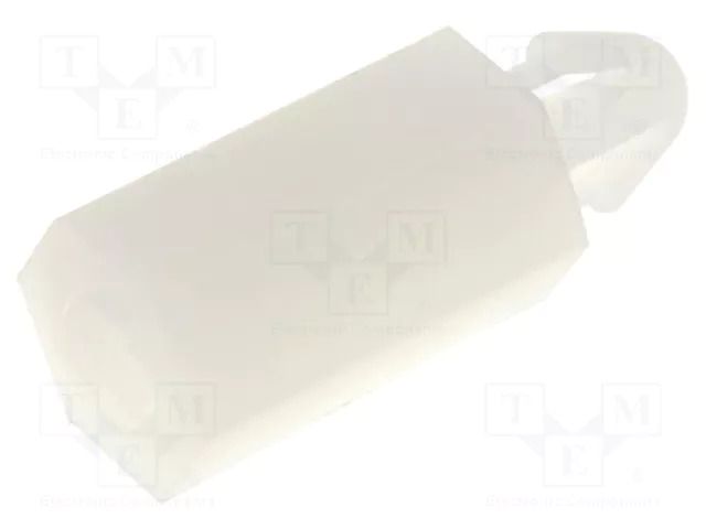 PCB distance; polyamide; L: 10mm; natural; Spanner: 5.5mm FIX&FASTEN FIX-MAE-10TV