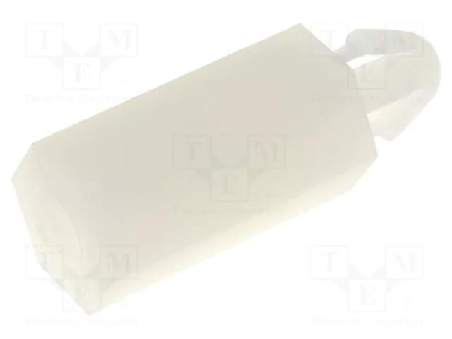PCB distance; polyamide; L: 11mm; natural; Spanner: 5.5mm FIX&FASTEN FIX-MAE-11TV