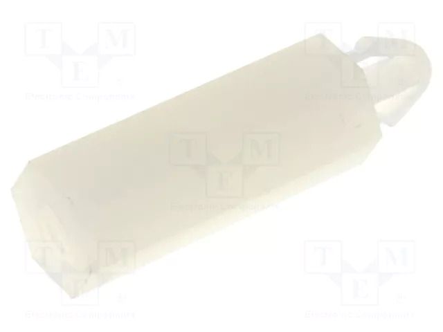 PCB distance; polyamide; L: 15mm; natural; Spanner: 5.5mm FIX&FASTEN FIX-MAE-15TV