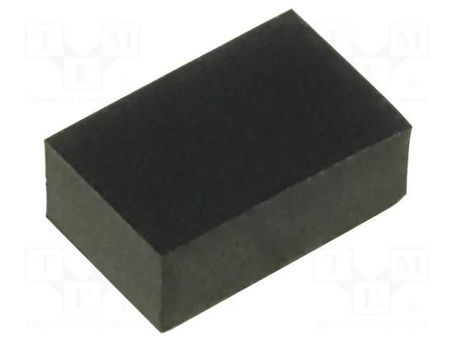 Self-adhesive foot; H: 2.5mm; black; rubber; W: 6mm; L: 4mm FIX&FASTEN FIX-SF-060425