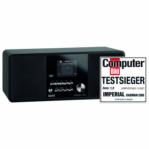 DABMAN i200 Multifunctional Stereo Radio DAB+ / FM / Internet Black 22-231-00 4024035231006