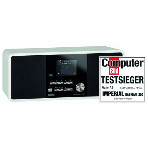 DABMAN i200 Multifunctional Stereo Radio DAB+ / FM / Internet White 22-232-00