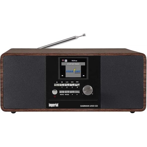 DABMAN i200 CD Multifunctional Radio DAB+ / FM / Internet / Bluetooth Wood Look 22-235-00 4024035222356