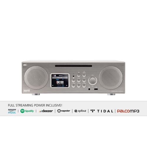 DABMAN i450 CD Multifunctional Stereo Radio DAB+ / FM / Internet / Bluetooth White-Silver 22-248-00