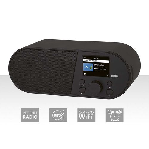 i105 Wi-Fi Internet Radio with 2.4 Inch Color Display Black 22-315-00 4024035315003
