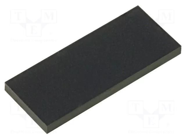 Self-adhesive foot; H: 1.5mm; black; rubber; W: 19.7mm; L: 8mm FIX&FASTEN FIX-SF-190815