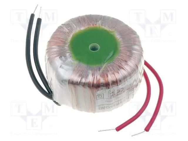 Transformer: toroidal; 21VA; 230VAC; 24V; 0.87A; Leads: cables; IP00 BREVE TUFVASSONS TTS21/Z230/24V