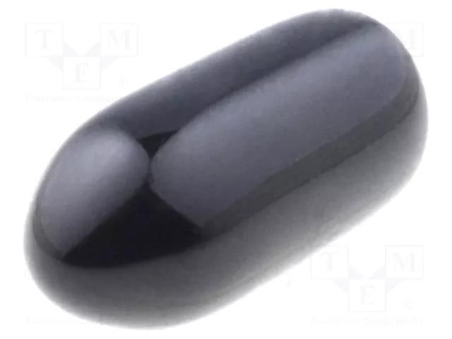 Cap; Body: black; Øint: 2.6mm; PVC Soft; L: 7mm; Wall thick: 0.8mm FIX&FASTEN FIX-VCP02607-BK