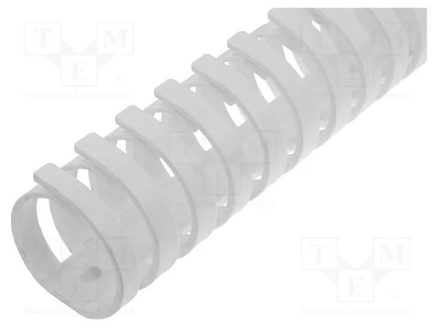 Wiring duct; white; polypropylene; UL94V-0; L: 0.5m; flexible HELLERMANNTYTON FLEX30SK