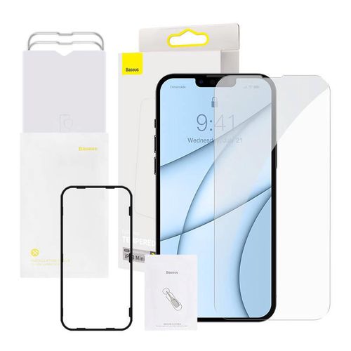 Baseus Tempered Glass 0.3mm for iPhone 13 Mini (2pcs), Baseus SGBL020002