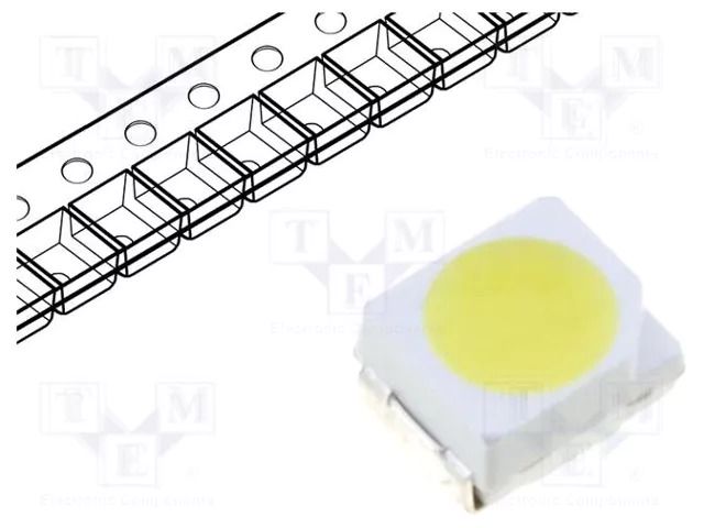 LED; white neutral; SMD; 3528,PLCC2; 1400÷2500mcd; 120°; 20mA WAH WANG HOLDING WW-WTA30TS-Q