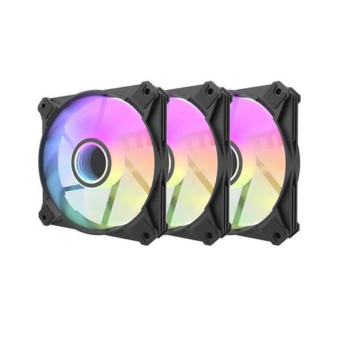 Computer fan set Darkflash INF8 ARGB, 3in1 120x120 (black), Darkflash INF8 3in1