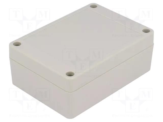 Enclosure: multipurpose; X: 75mm; Y: 105mm; Z: 40mm; ABS; grey; IP65 COMBIPLAST CP-1085
