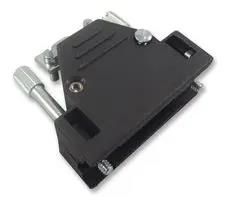 BACKSHELL, D, BLACK, TOP ENTRY, 15WAY 2801-0102-02