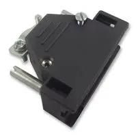 D SUB BACKSHELL, 180DEG, SIZE DE, ABS 2801-0102-11