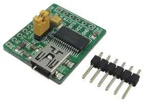 ADD-ON-BOARD, USB-UART, 6X1, W/CONN MIKROE-483