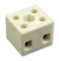 TERMINAL BLOCK, PWR DIST., 2POS, CERAMIC DESTB-0402