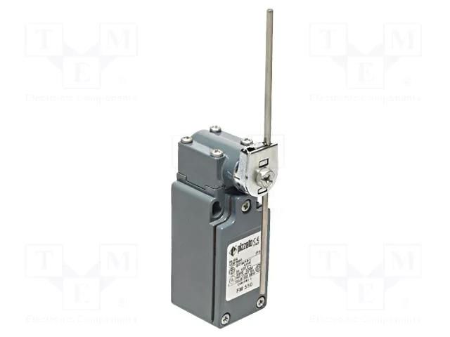 Limit switch; adjustable plunger, length R 19-116mm; NO + NC PIZZATO ELETTRICA FM550