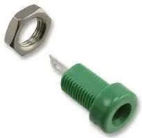 BANANA JACK, 15A, SOLDER, GREEN 108-0904-001