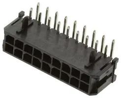 CONN, R/A HEADER, 18POS, 2ROW, 3MM, TH 43045-1800