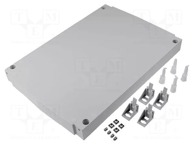 Hinged front panel; polycarbonate; W: 262mm; L: 379mm; CAB FIBOX FP4030D