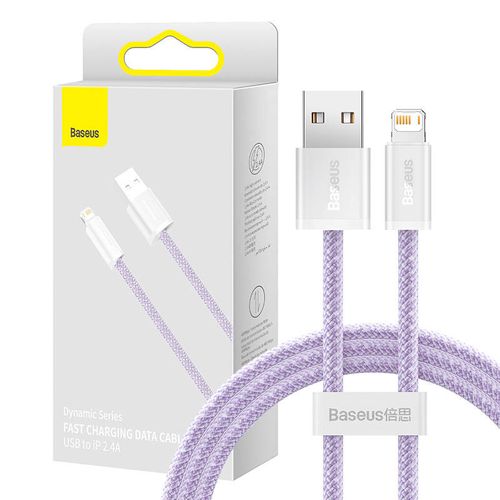 Baseus Dynamic cable USB to Lightning, 2.4A, 1m (purple), Baseus CALD000405