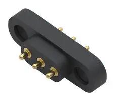 SPRING LOADED CONNECTOR, 3POS, 4MM, TH 858-22-003-10-001101