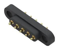 SPRING LOADED CONNECTOR, 5POS, 4MM, TH 858-22-005-10-001101