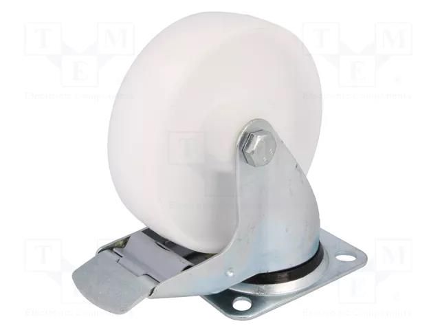 Transport wheel; Ø: 125mm; W: 40mm; H: 156mm; torsional with lock COLSON BPPP-1251-1100