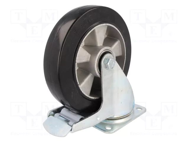 Transport wheel; Ø: 200mm; W: 50mm; H: 238mm; torsional with lock COLSON BTAB-2003-6440