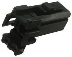 PLUG HOUSING, 2 POS, PBT, BLACK 174463-2