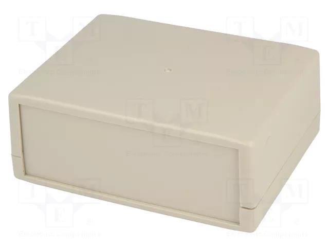 Enclosure: with panel; X: 130mm; Y: 100mm; Z: 50mm; ABS; grey; IP43 COMBIPLAST CP-2015M