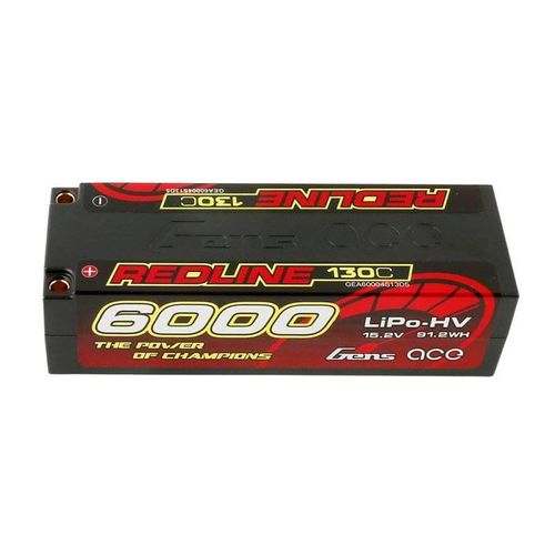 Battery Gens Ace Redline 6000mAh 15,2V 130C 4S1P HardCase HV LiPo, Gens ace GEA60004S13D5