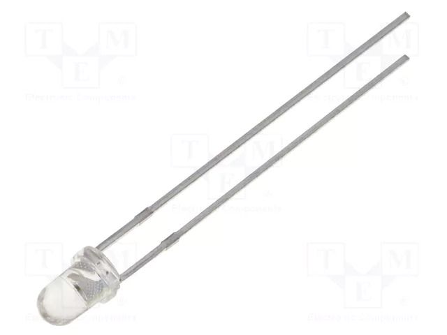 LED; red; 3mm; 2200÷4200mcd; 15°; Front: convex; No.of term: 2 WENRUN LUE30243