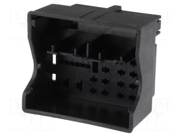 Connector housing; socket; Quadlock; PIN: 52; VW 2011->; black 4CARMEDIA 800012