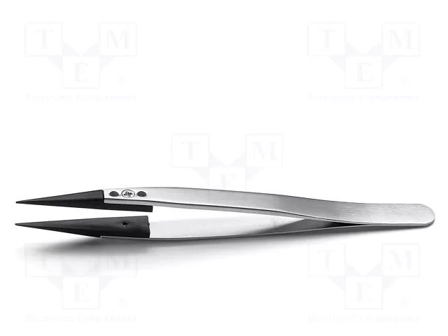 Tweezers; 130mm; Blades: narrow; ESD; Blade: 1x0.6mm IDEAL-TEK IDL-259CFR.SA