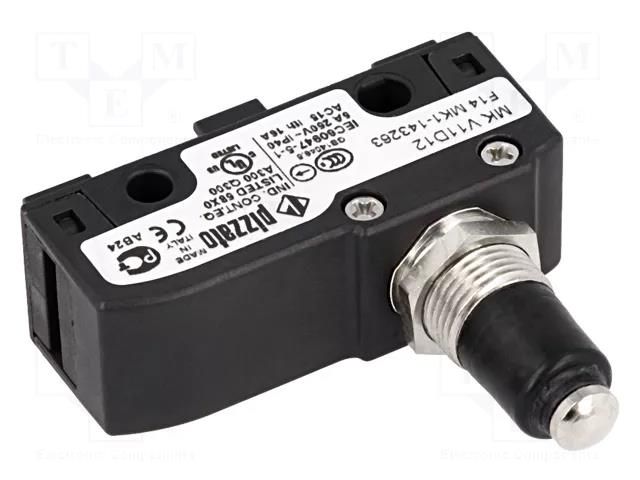 Microswitch SNAP ACTION; 6A/250VAC; 5A/24VDC; with pin; SPDT PIZZATO ELETTRICA MKV11D12