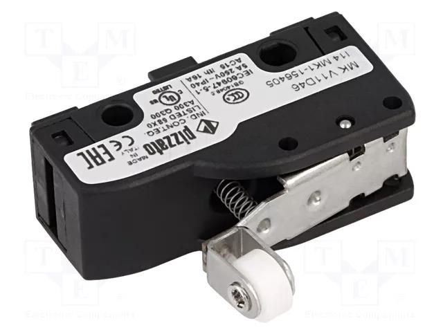 Microswitch SNAP ACTION; 6A/250VAC; 5A/24VDC; SPDT; ON-(ON); MK PIZZATO ELETTRICA MKV11D46