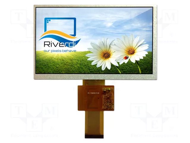 Display: TFT; 7"; 800x480; Illumin: LED; Dim: 164.8x99.8x5.5mm Riverdi RVT7.0ATNWN00