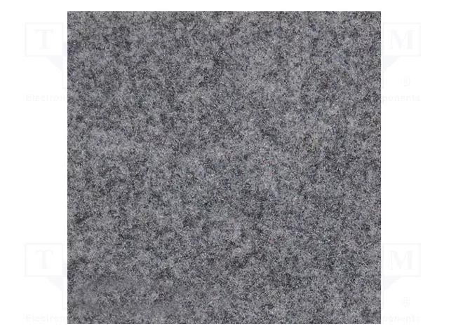 Upholstery cloth; Dim: 1500x700mm; Thk: 3mm; light grey melange BASSER MAT.10.03