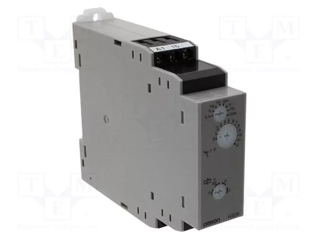 Timer; 0,1s÷1200h; DPDT; 250VAC/5A; Usup: 12VAC; 12VDC; H3DK-S; IP20 OMRON H3DK-S2A