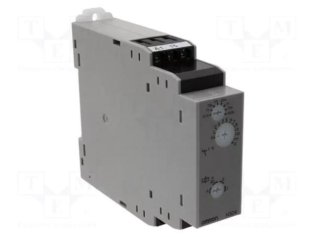 Timer; 0,1s÷1200h; SPDT; 250VAC/5A; Usup: 12VAC; 12VDC; H3DK-S; IP20 OMRON H3DK-S1A