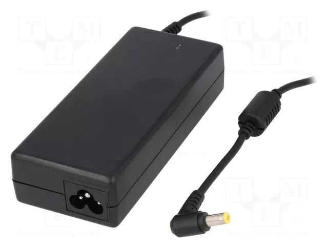 Power supply: switching; 19VDC; 3.42A; Out: 5,5/1,7; 65W; desktop AKYGA AK-ND-06