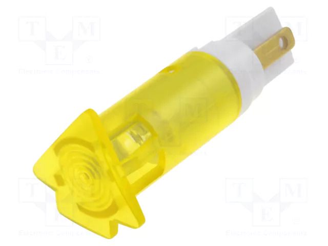 Indicator: LED; flat; 12÷14VAC; Ø10.2mm; connectors; polycarbonate SIGNAL-CONSTRUCT SKIH10122