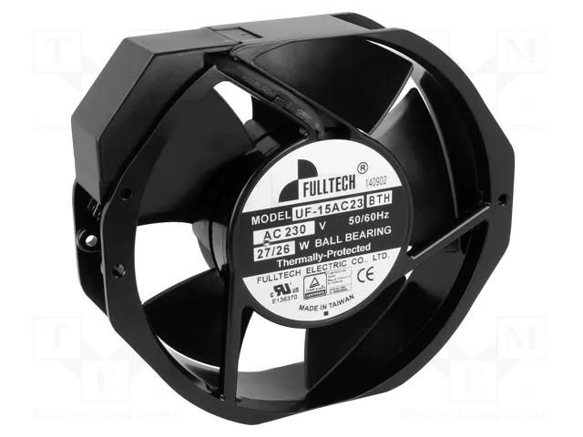 Fan: AC; axial; 230VAC; 172x150x38mm; 300m3/h; 54dBA; ball; 2850rpm FULLTECH UF15AC23BTH