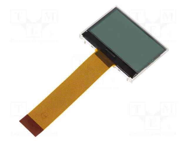 Display: LCD; graphical; 128x64; COG,FSTN Positive; LED; PIN: 34 RAYSTAR OPTRONICS RX12864C2-FHW