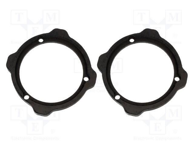 Spacer ring; MDF; 130mm; Audi; impregnated; 2pcs. BASSER D.MDF.AUDI07