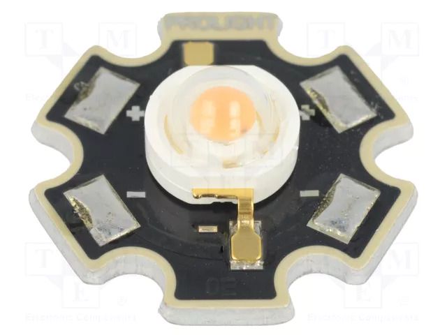Power LED; pink (magenta); STAR; 130°; 350mA; 579÷581nm; 1W; 3.5VDC ProLight Opto PM2B-1LPS-M