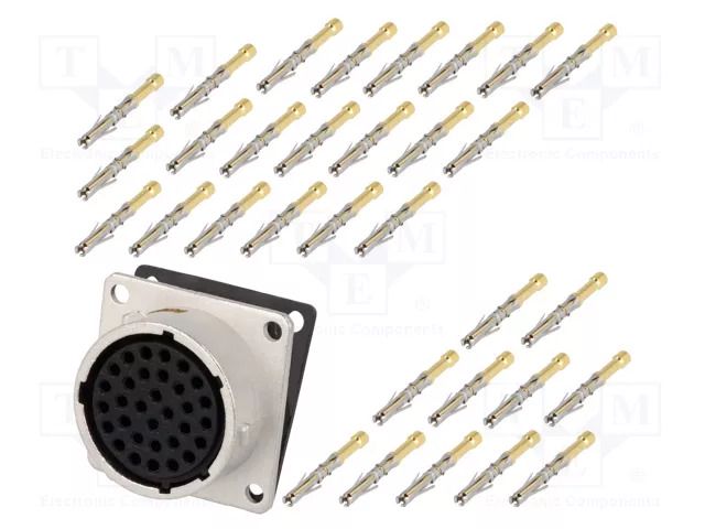 Connector: circular; socket; PIN: 32; female; crimped; RT360; IP67 AMPHENOL RT0W01832SNH-K