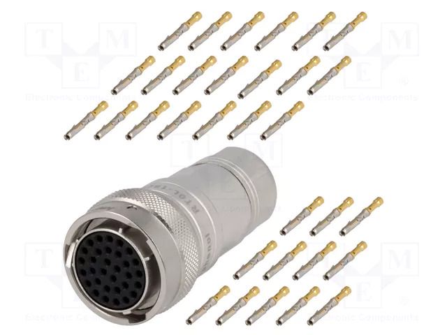 Connector: circular; plug; for cable; PIN: 32; female; crimped; IP67 AMPHENOL RT0W61832SNH-K